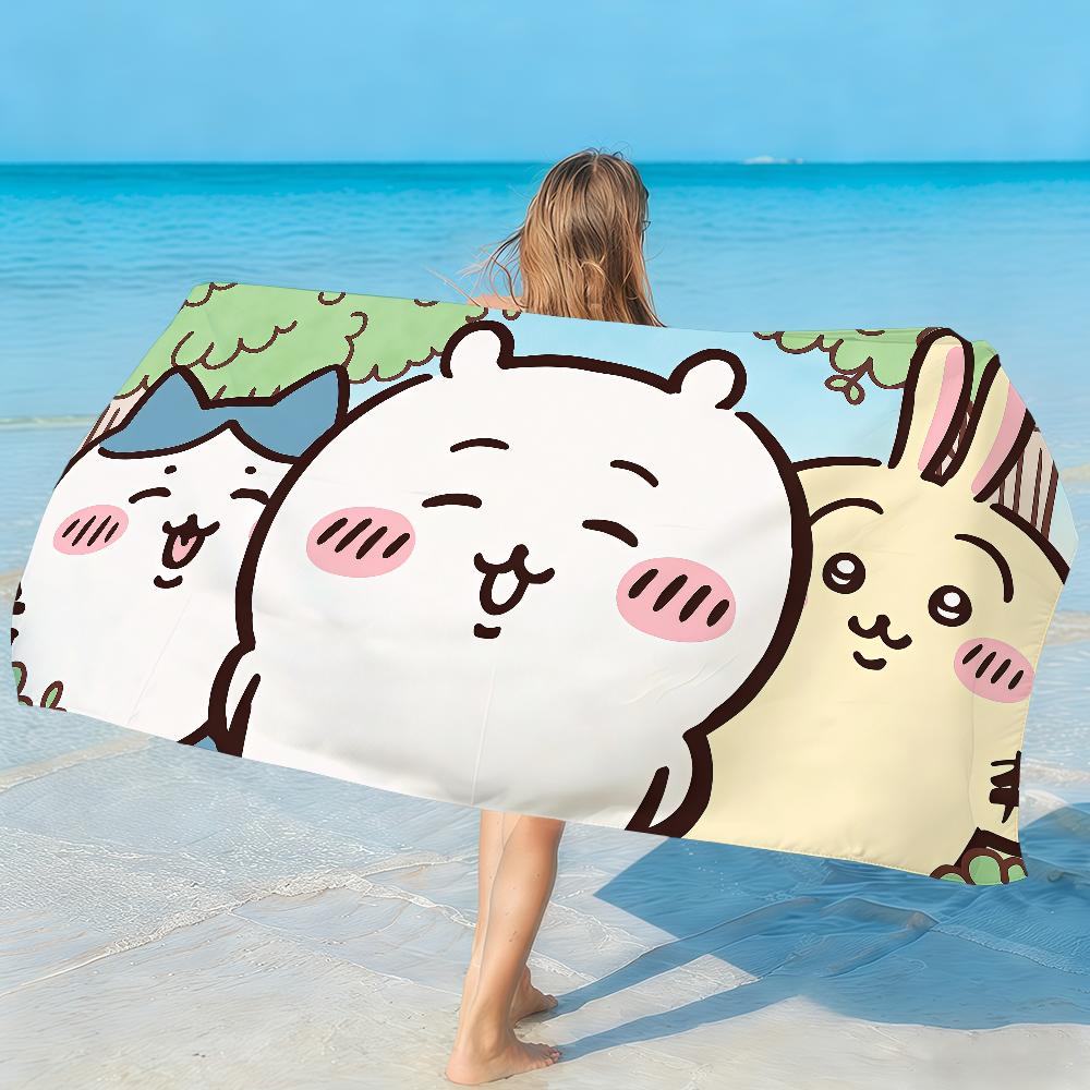 Cute C-Chiika-waS Towel Quick Drying Beach Towels Are Suitable For Swimming Pools Camping Yoga And The Gym