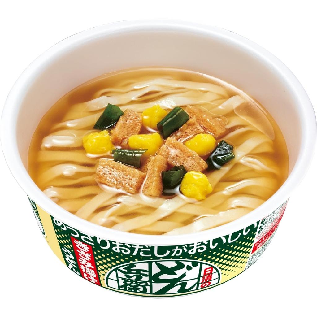 Nissin Donbei Kizamiage Udon Udon with a Light Soup 68g X 12 Cups (Deep-fried Noodles) Flavor,