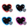 Universal Solar Car LED Window Decoration Lamp Dual Heart Neon Light Auto Interior Ambient Atmosphere Lamp Car Accessories
