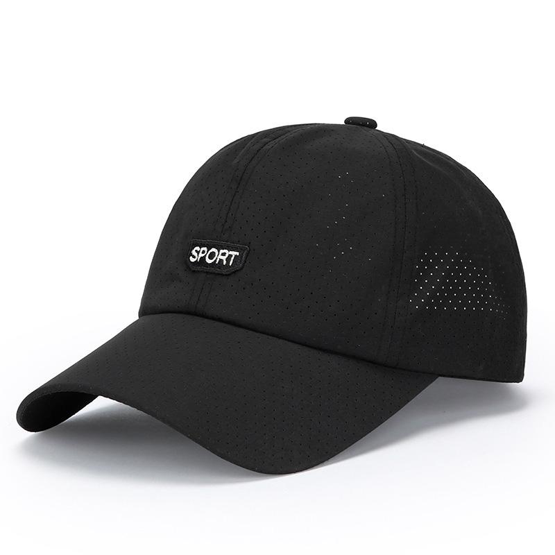 Quick Drying Men Baseball Cap Summer Breathable Mesh Short Brim Duck Tongue Hat Male Sports Fishing Mountaineering Sunscreen Cap