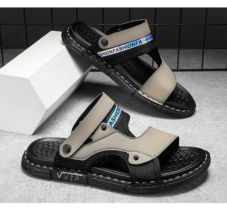Fashion Men Slippers Soft Indoor Home Slides Male Non-slip Summer Outdoor Beach Men Sandals Flip Flops Men Shoes Large Size 44