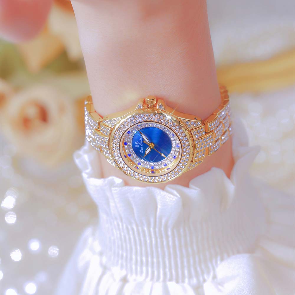 Designer Quartz Watches Luxury Diamond Woman Gold Silver Watch Waterproof Elegant Dress Style Ladies Gifts