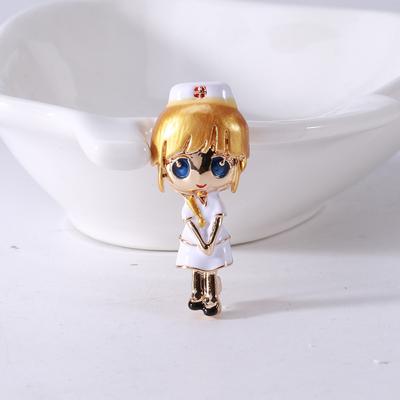 Day Cute Doctor Nurse Brooch Pin Creative Personality Oil Drip Brooch Accessories