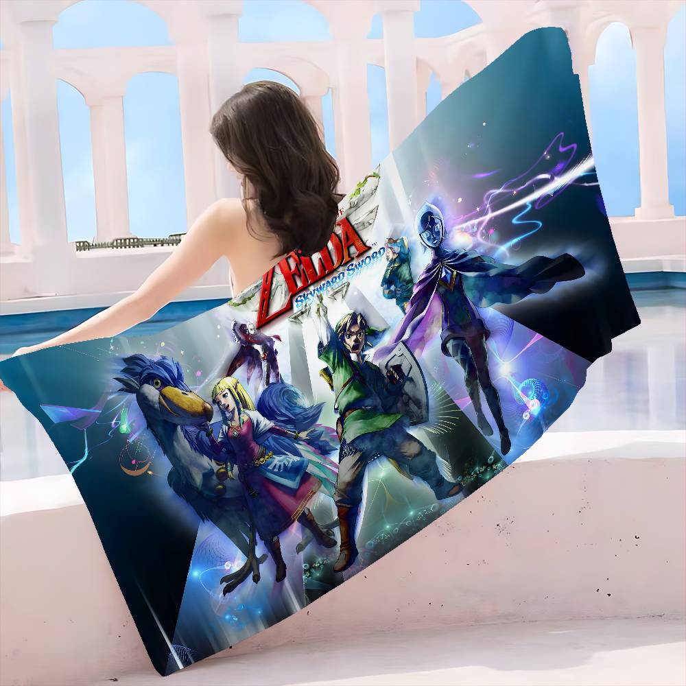 Video Game L-Legend Z-Zeldas Microfiber Beach Towel Absorbent Quick Dry Soft Yoga Swimming Resort Mountain Climbing Towel
