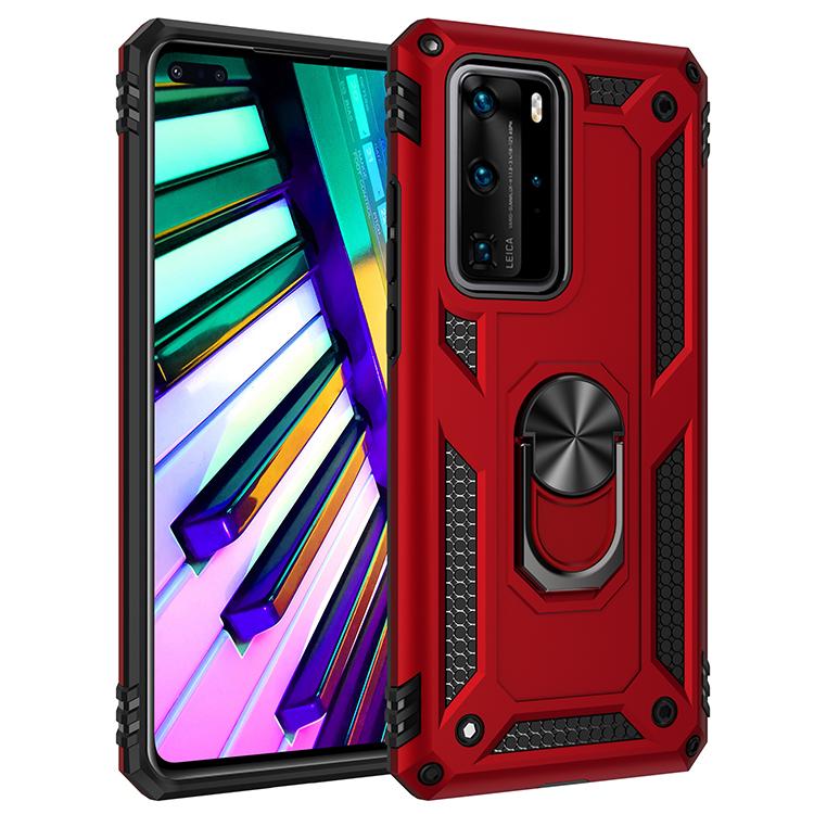 Ütésálló Páncél Autós Mágneses Telefontok Huawei Mate 40 30 20 20X P40 P30 P20 Lite Pro Plus 5G 2019-hez Gyűrűtartó Hátlap