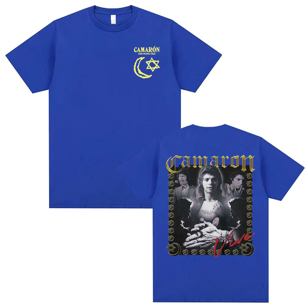 Rock Camaron De La Isla Album Tour Merch T Shirt Mens Clothing Harajuku Vintage Summer T Shirts High Quality Oversized Tshirts