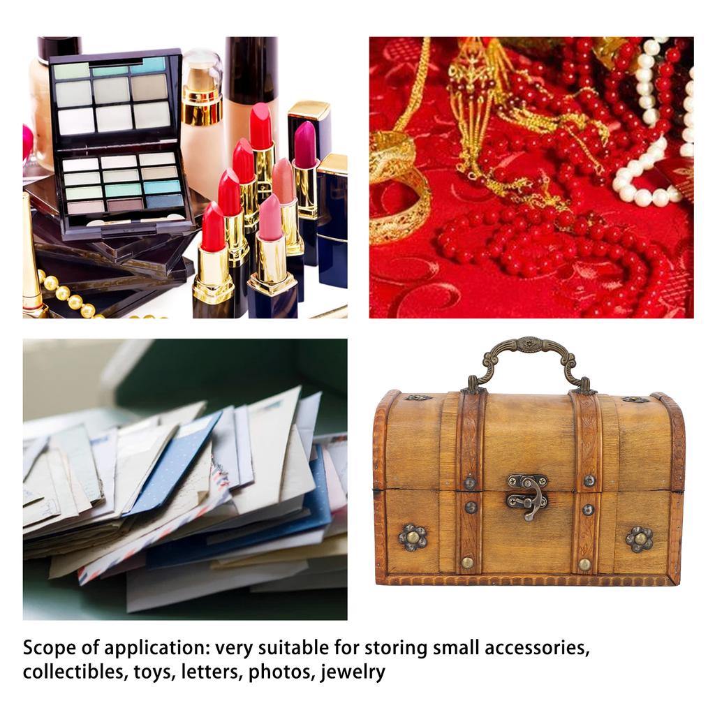 Memory Box Elegant Vintage Style Compact Portable Decorative Attractive Suitcase for Home Decoration