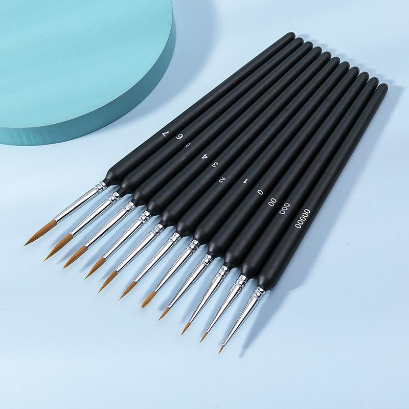 Black Frosted Ultra-Fine Nylon Student Art Liner Pen for Digital Watercolor and Outlining