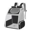 Double Shoulder Cat Bag Portable Travel Pet Bag Go Out Breathable Foldable Cat Cage Large Capacity Dark Pet Bag