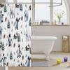 Erosebridal Penguin Polar Bear Shower Curtain,Rustic Cabin Lodge Kids' Shower Accessories,Kawaii Polar Animal Bathroom Shower Cu
