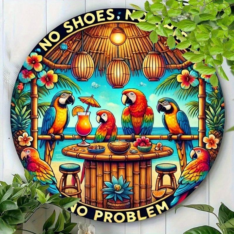 Pastoral Style Metal Decorative Painting for Farms & Cafes