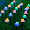 Solar Mushroom Fairy String Lights 20/30/50 LED Mini Mushroom Solar Lights Outdoor Waterproof Solar Mushroom Pathway Lights
