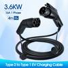 Kolanky 32A 7.2KW EV Charging Cable 3.6KW 16A Type2 To Type1 Cable For Electric Vehicle Cars 3.5/4M Use Public Charging Stations