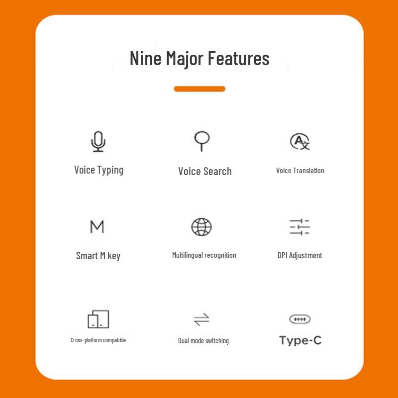 Firewolf AI Voice Writing Wireless Bluetooth Dual-Mode Mouse