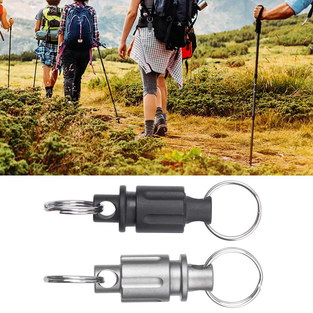 Titanium Alloy Quick Release Open Keychain Universal Rotary Buckle Convenient Detachable Keyring Quick Hangs Buckle