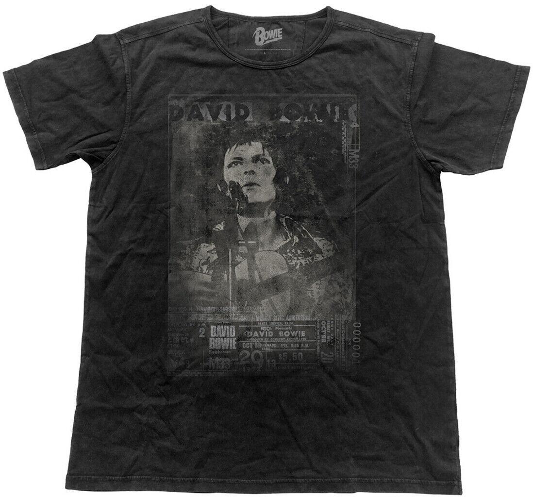 David Bowie Vintage Ziggy Live Official Merchandise T-Shirt XL2XL New S