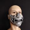 Japanische Dämonen-Gesichtsmaske Geist Cosplay Halbgesichtsmaske Halloween Kostüm Requisiten