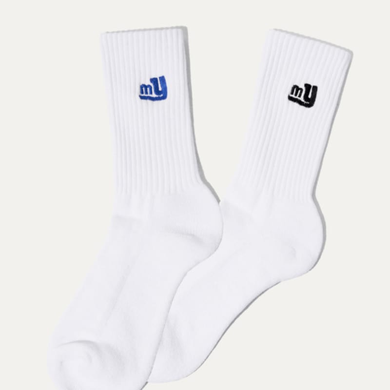 MAYOL MY Logo Embroidered Socks 2-PACK