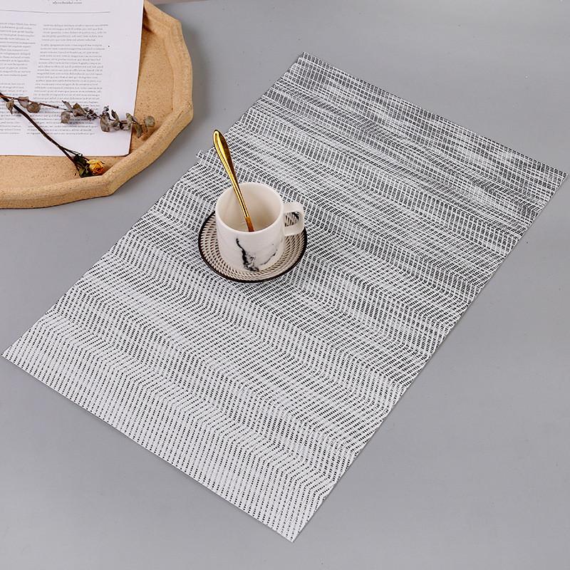 

1Pc 45x30cm Color PVC Non-slip Placemat Dining Table Mat Anti-slip Hot Placemat Bowl Cup Pad Table Coaster 45x30cm серый