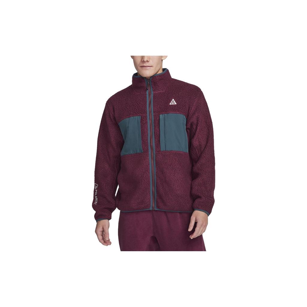 Nike ACG Jackets Men's Dark Red Stand Collar Moderate Other FN0373-681