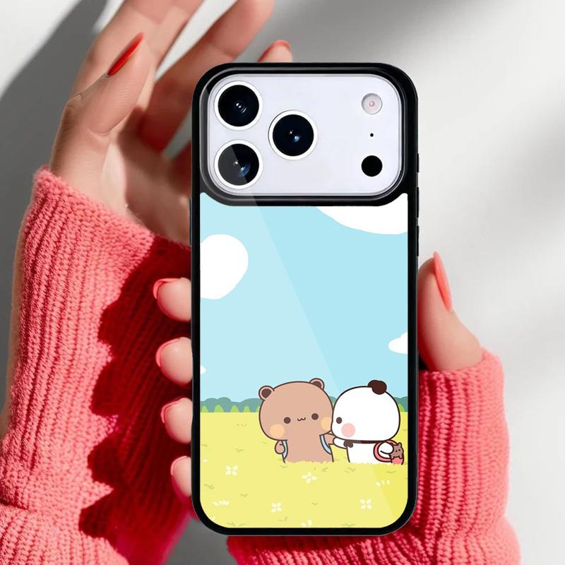 Cute BuBu DuDu Phone Case for iPhone 17 16 15 14 13 Pro Max Back Cover for 12 11 Pro Coque