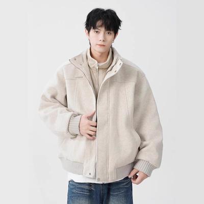 Men's Trendy Wool-Blend Two-Piece Faux Coat - Thick, Warm, and Stylish Winter Jacket