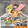 3-in-1 Kitchen Sink Drain Strainer - Anti-clogging Stainless Steel Cladding, Easy To Clean, Corrosion-resistant and Designed for Durability