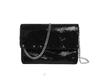 Party Bag Wedding Sequin Clutch Bag with Chain Strap Black [enliven] (Black)
