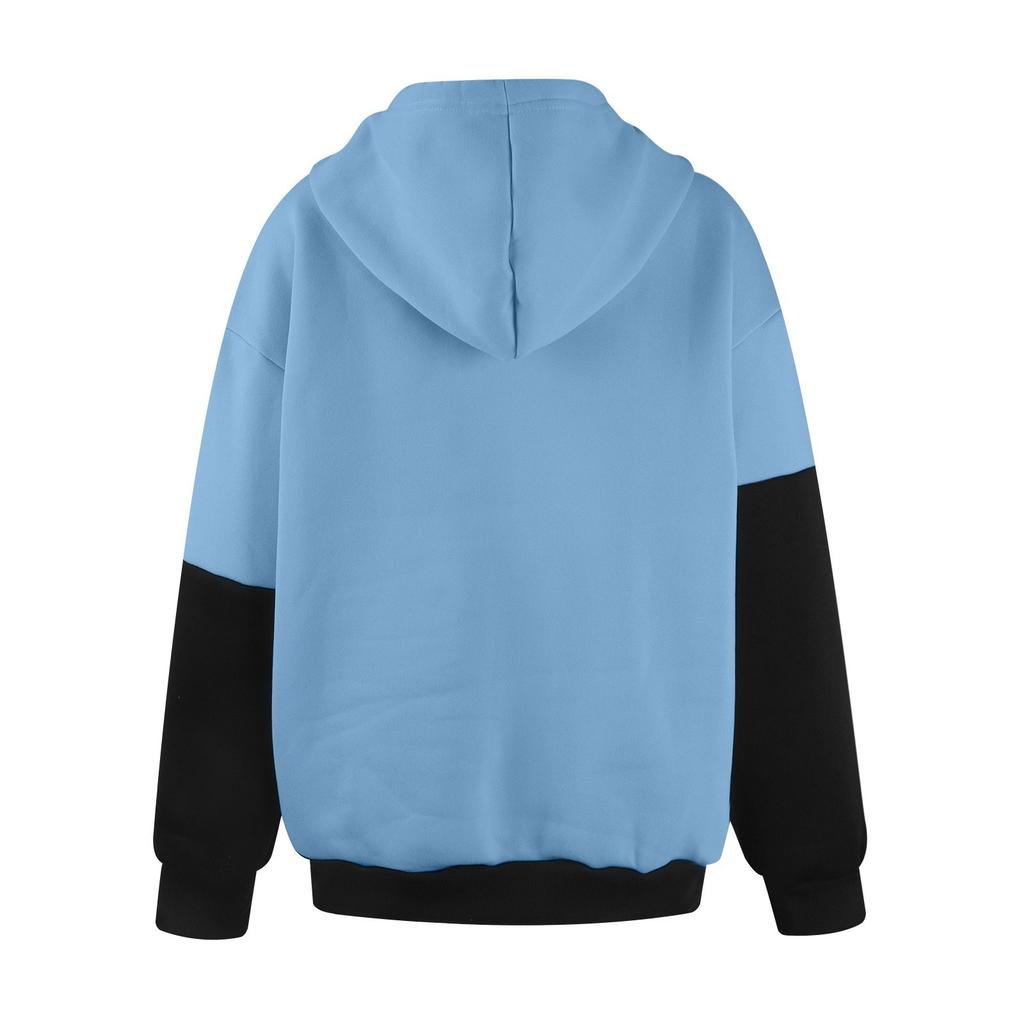 Women's Casual Fashion Sweatshirt Solid Color Hooded Sweatshirt