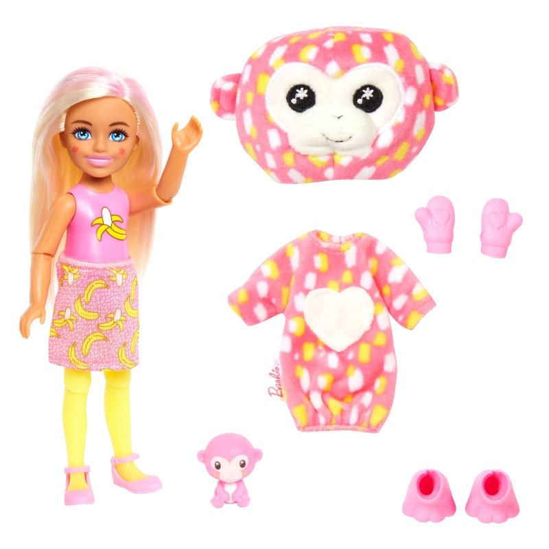 BARBIE Cutie Reveal Doll Chelsea MONKEY Jungle MATTEL