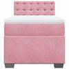 Maison Exclusive - Sommier à lattes de lit avec matelas Rose 100x200 cm Velours