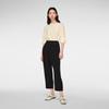 OVV Women's Loose Pleated Cropped Tapered Trousers