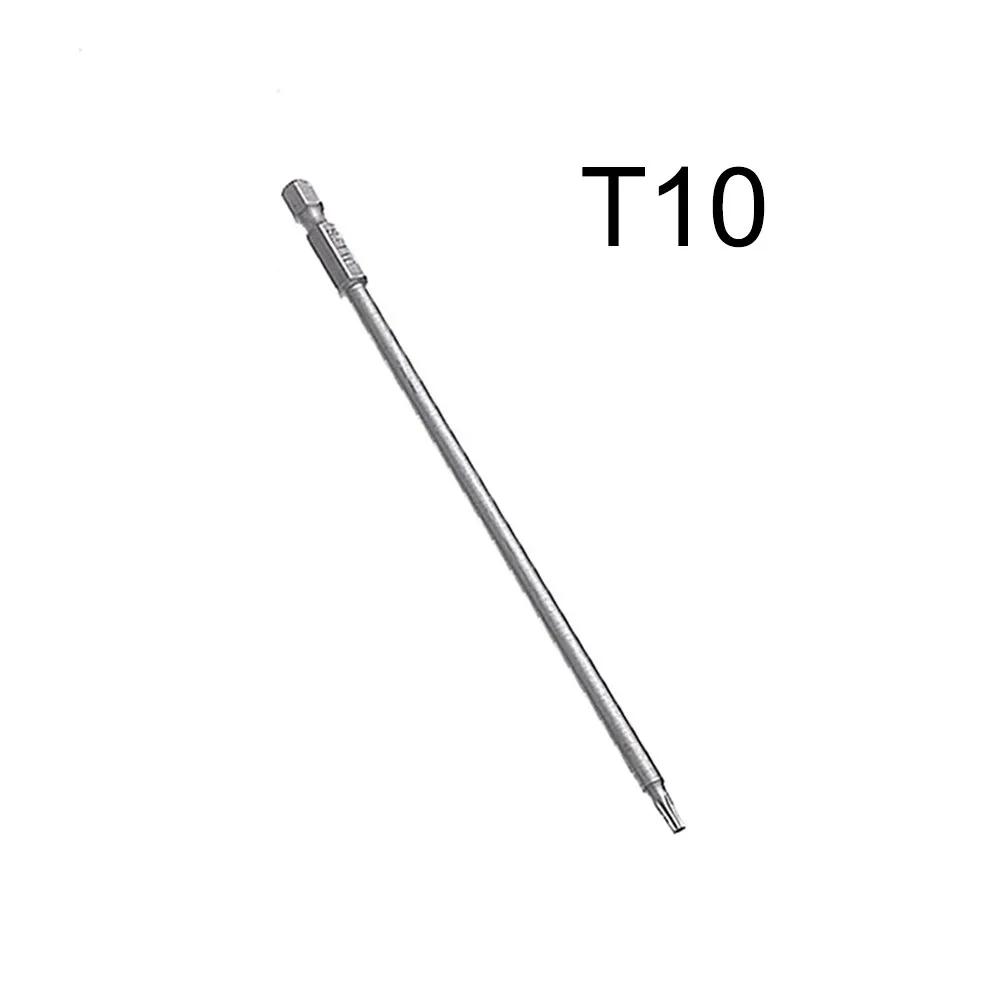 T6-T40 Magnetic Torx Screwdriver Bits Set Electric Screwdriver Head T6 T8 T9 T10 T15 T20 T25 T27 T30 T35 T40 75 100 150mm Length