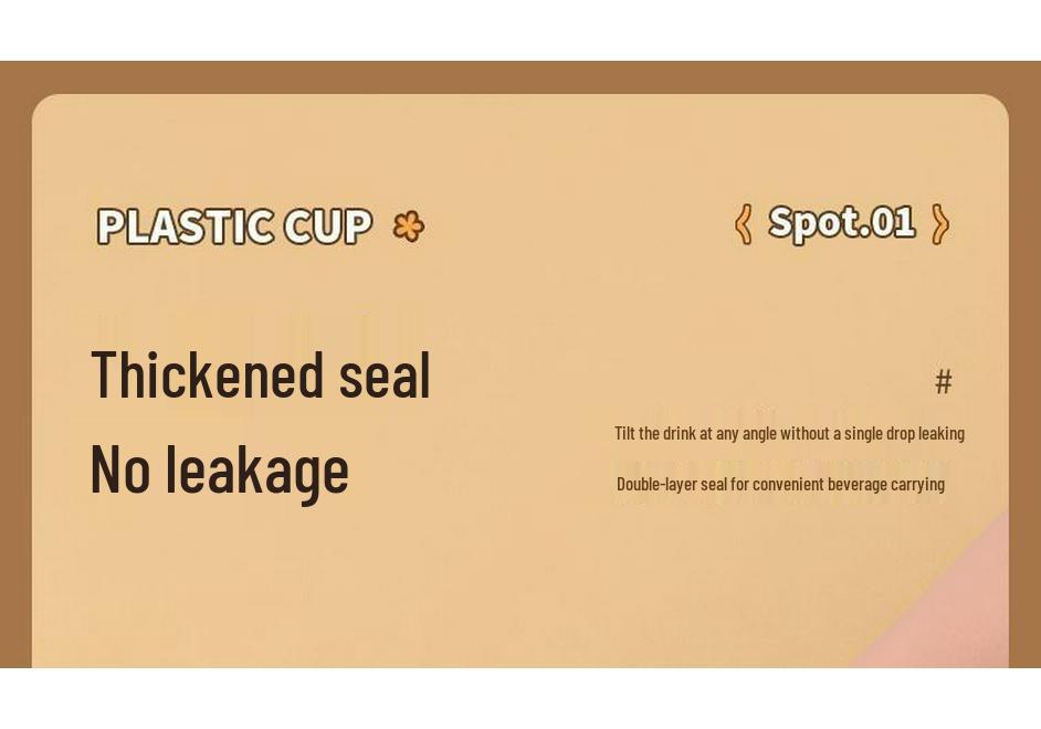 Disposable 98 Caliber Cold Drink Cup with Lid for Lemon Tea or Milk Tea