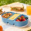 Meal Prep Snack Containers Divided Bowl With Lid Silicone Kitchen Storage Box For Sauce Salad Fruit Nut Condiment Travel