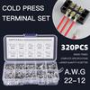 Completes 320pcs/set Wire Connection Assortment Electric Wire Connector Terminals Set Electrical Crimp Connectors set