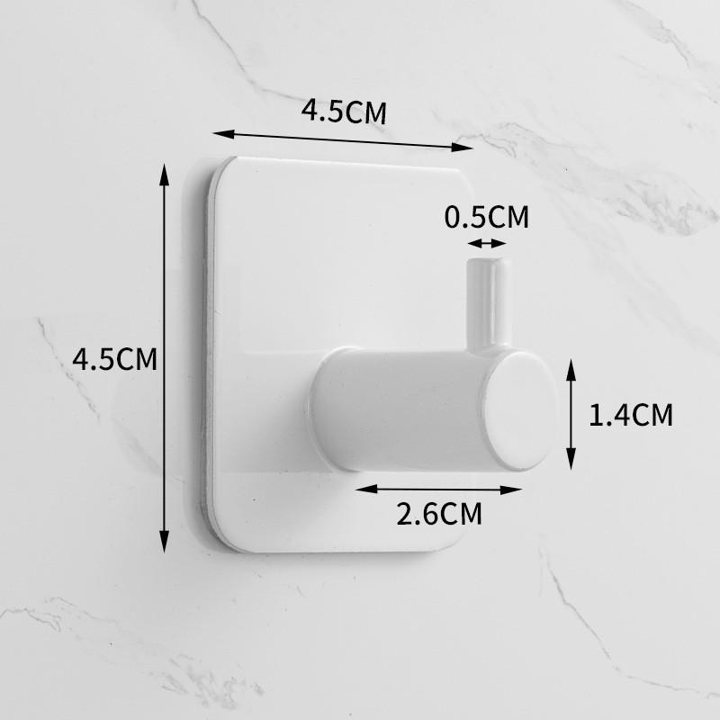 Traceless 304 Stainless Steel Adhesive Hook for Bathroom & Kitchen