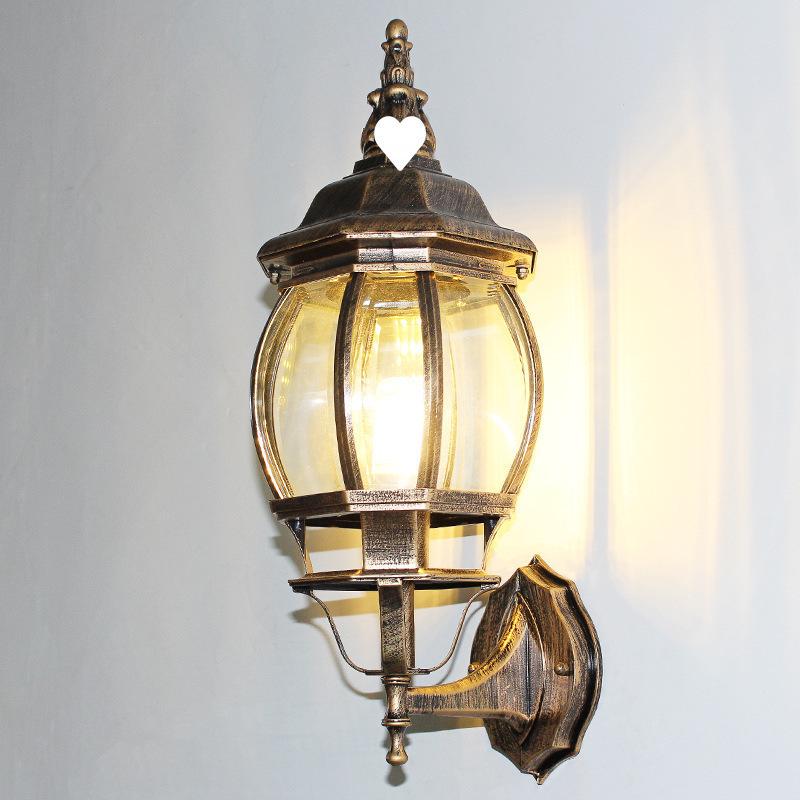 Retro Waterproof Outdoor Wall Light for Balconies, Courtyards, and Staircases - American/European Style