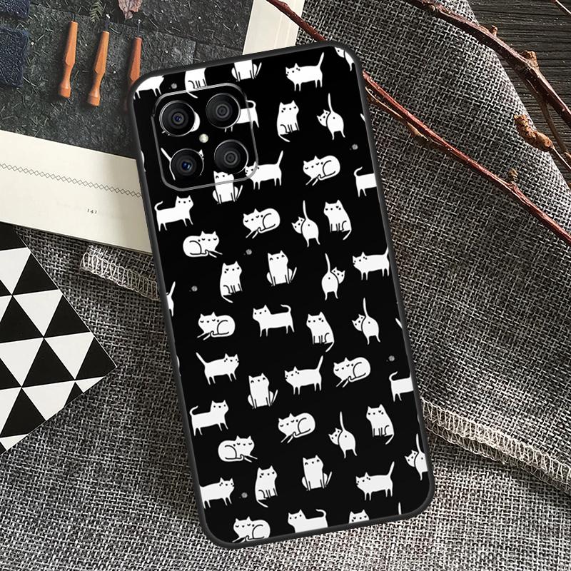 Cartoon Cute Cats For Honor Magic 6 Pro Magic 5 Lite 50 70 90 Lite X6 X7 X8 X9 X6a X7a X8a X9a X8b X9b Case