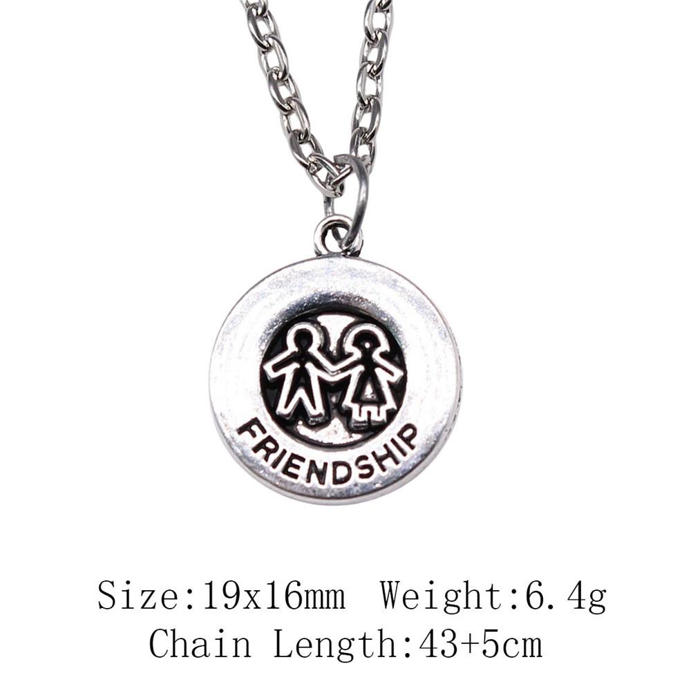 2025 Trend Chain Necklace Men Best Friendship Encouragement Tags Tarot Necklace On The Neck 43cm Chain Ornaments For Home Pendants And Necklaces