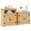 VidaXL Bathroom Furniture Set 2 Pcs Corona Solid Pine Wood, Bathroom Cabinet, Storage Cabinet of 3334637