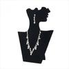 Creative Black Portrait Display Velvet Jewelry Mannequin Pendant Organizer Bust Pendant Window Display Jewelry Display Stand