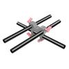 Lightweight 15mm Camera Rail Rod Aluminum M-12 Threaded Extension Bar For DSLR Rigging Studio  Accessories 2pcs