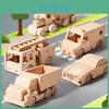 Wooden Car Train Fire Truck Assembly Toy Car Set For Kids Educational Transportation Play