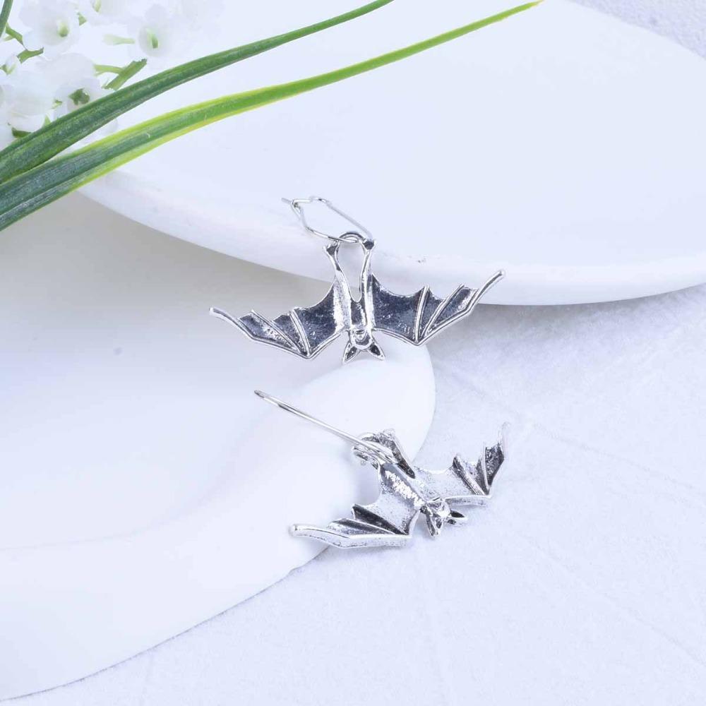 Creative Bat Earrings DIY Jewelry Simulated Animal Pendant Gothic Decor Halloween Earrings  Party