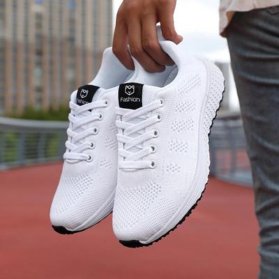 Damskie Casualowe Płaskie Buty Sportowe Platforma Damskie Sneakersy dla Kobiet Koszykówka Tenis Damski Siateczkowe Oddychające Trenerki Buty Damskie