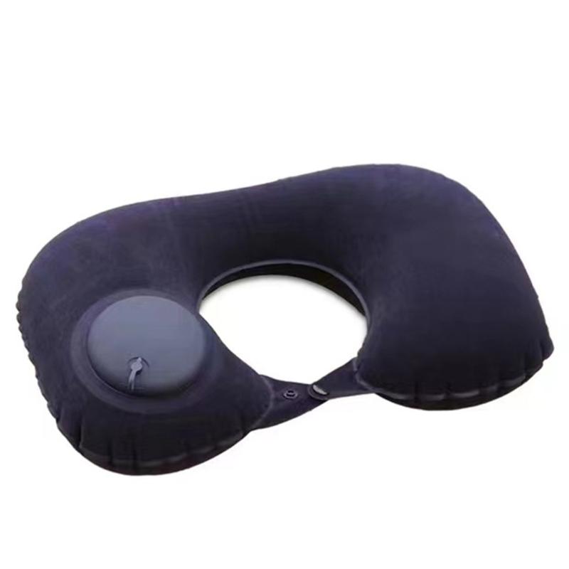 Ergonomic Travel Neck Pillow Inflatable Rapid Air Inflation Technology Foldable for Long Journey Workplace Rest