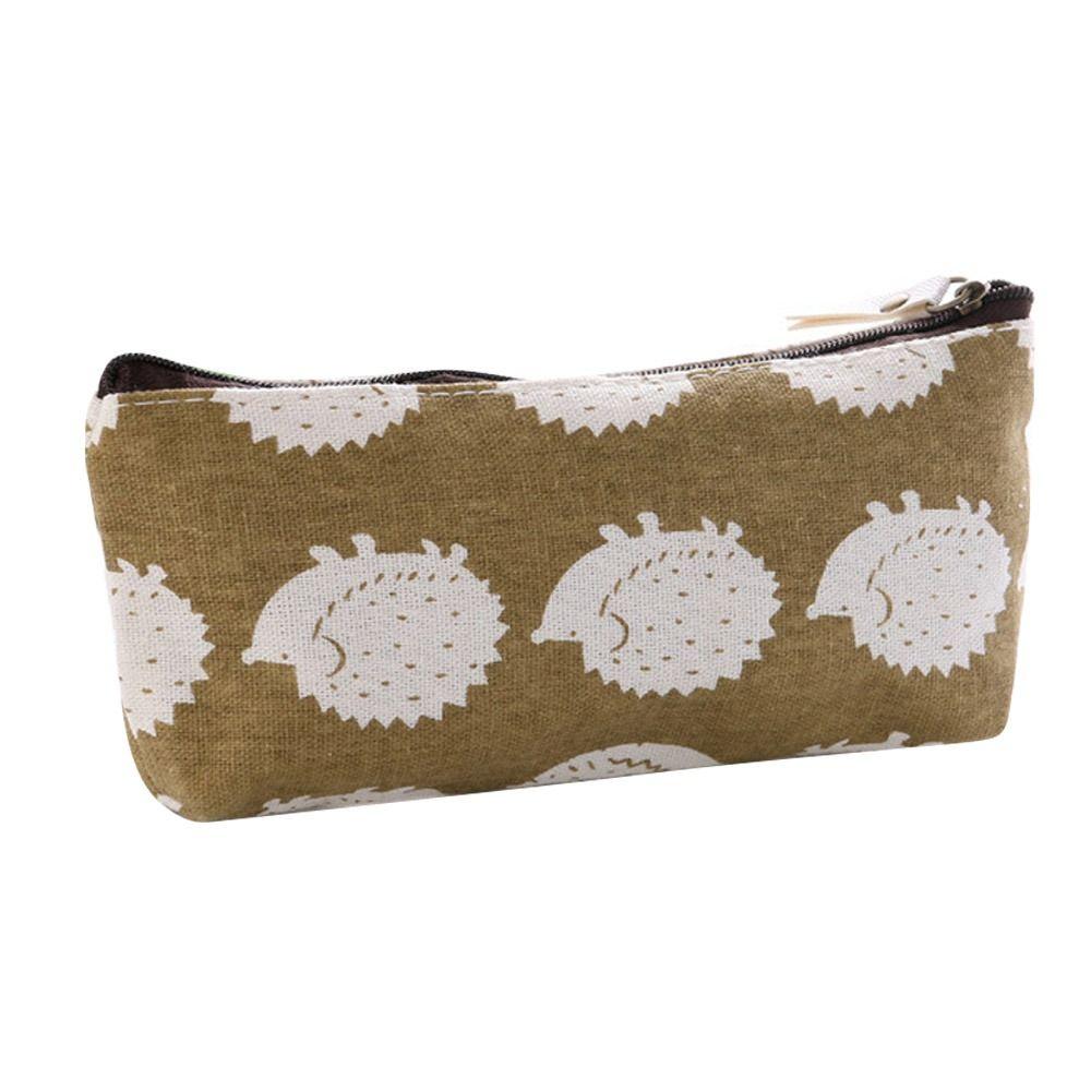 Large-capacity Pen Bag Canvas Stationery Storage Bag Durable Makeup Pouch