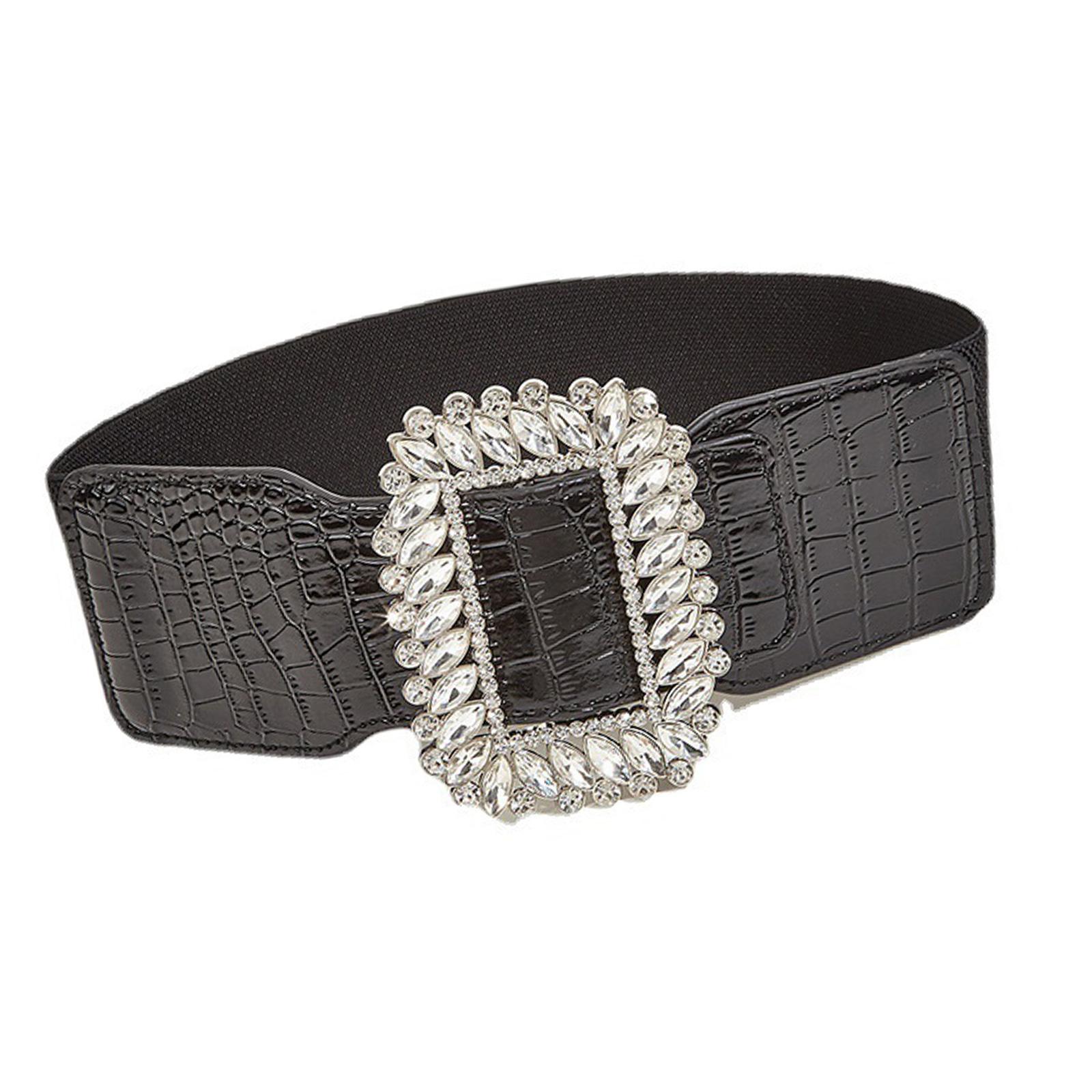 

Stylish Elasticated Waistband Belt For Dresses Coats Featuring Stretchable PU Material 1 чорний