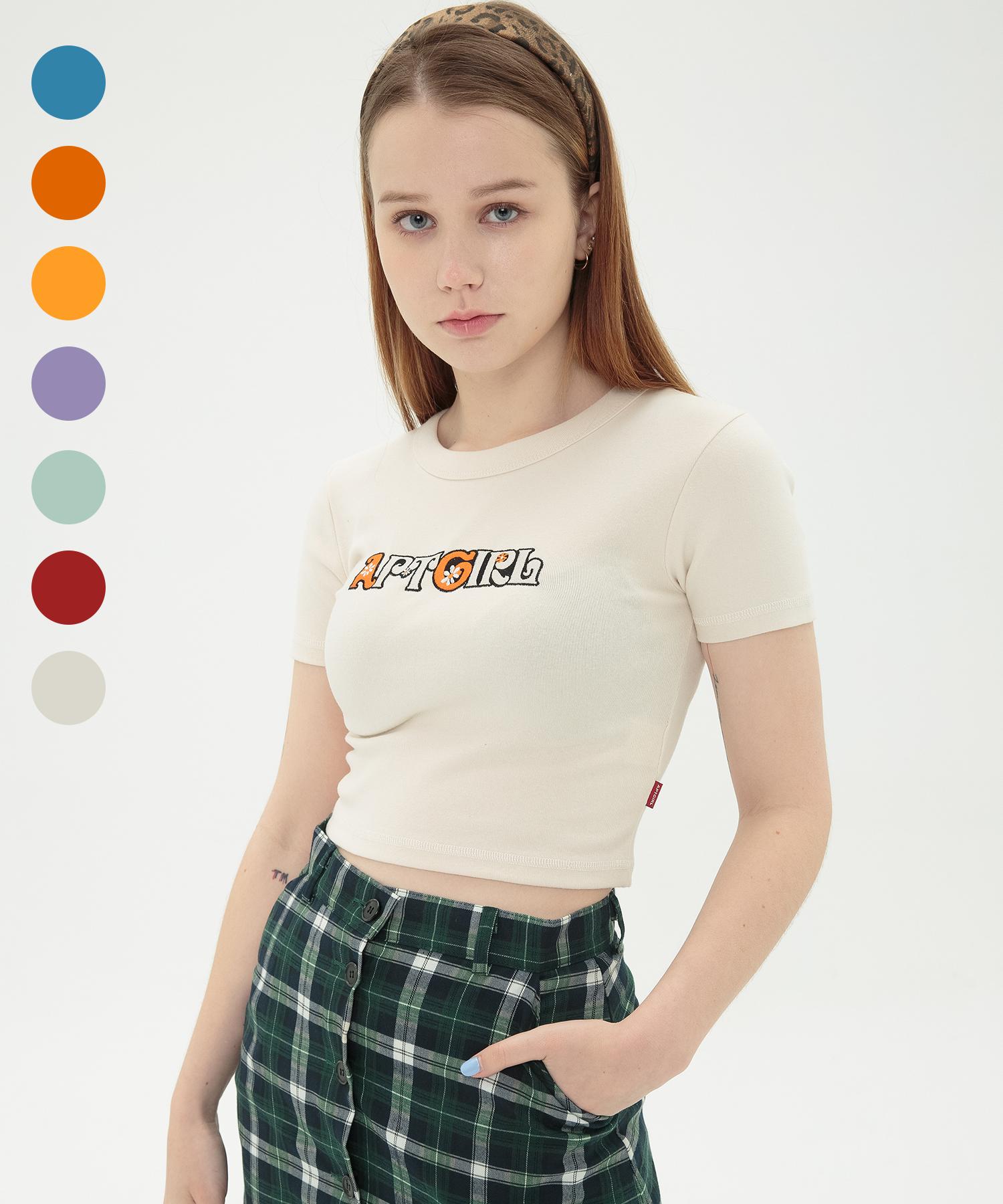 Apartment (W) Apt Florist Crop Top (7 Color) Lilac